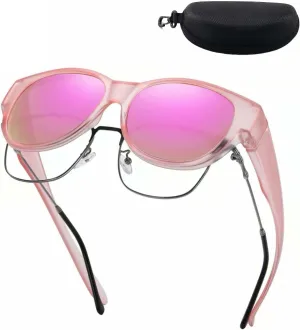 2025 New Polarized UV400 Protection Trendy Round Cat-eye Sunglasses, Fit Over Prescription Glasses