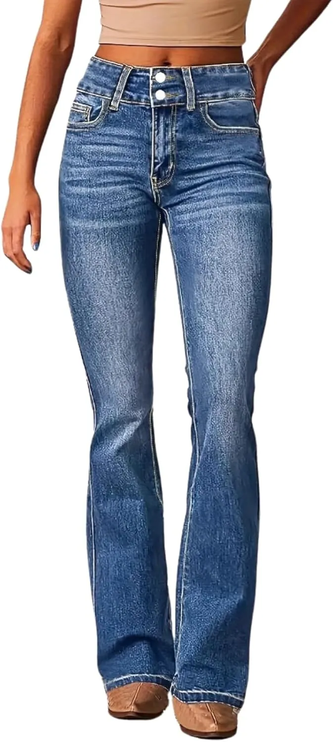 Acapi Jeans Women, Jean Akapi, Butt Lift Slim Fit High Waisted Stretch Jeans for Women