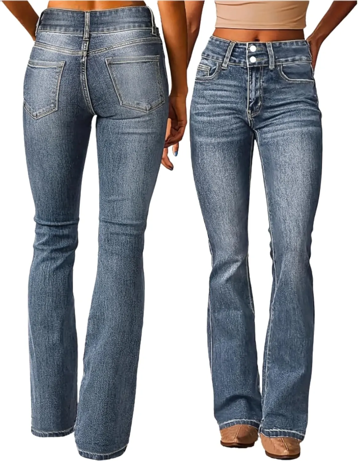 Acapi Jeans Women, Jean Akapi, Butt Lift Slim Fit High Waisted Stretch Jeans for Women