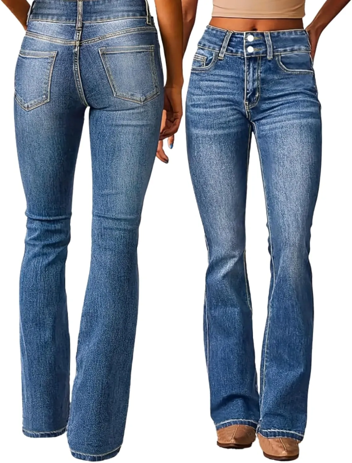 Acapi Jeans Women, Jean Akapi, Butt Lift Slim Fit High Waisted Stretch Jeans for Women