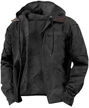 ADJHDFH Camp Hoodie Sherpa Lined Bomber Jacket Men Fleece Hoodies For Men Zip Up 5Xl Bomber Jacket for Men Big And Tall