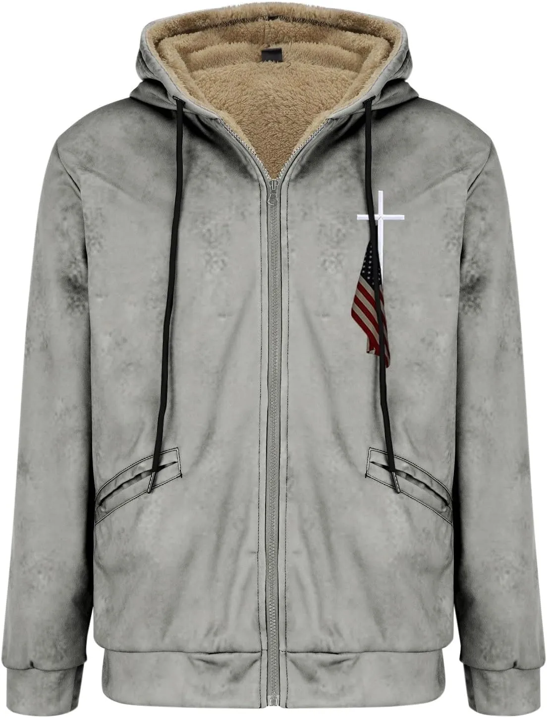 ADJHDFH Heavyweight Hoodie Big And Tall Jackets for Men 5Xl Mens Full Zip Jacket 5Xl Bomber Jacket for Men Big And Tall