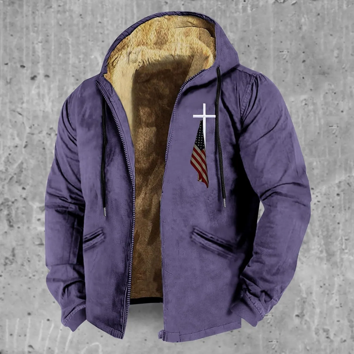 ADJHDFH Heavyweight Hoodie Big And Tall Jackets for Men 5Xl Mens Full Zip Jacket 5Xl Bomber Jacket for Men Big And Tall