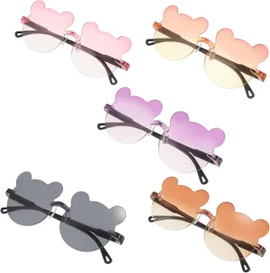 Adorable Novelty Party Glasses for Boys and Girls Children Sunglasses Girls Uv Blocking Blue Light Glasses Bulk Pack