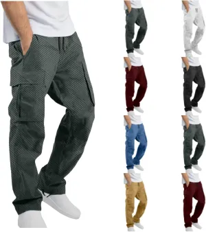 Aniywn Cargo Pants for Men Casual Baggy Work Hiking Pants Relax Fit Outdoor Big and Tall Workout Joggers with Multi Pockets