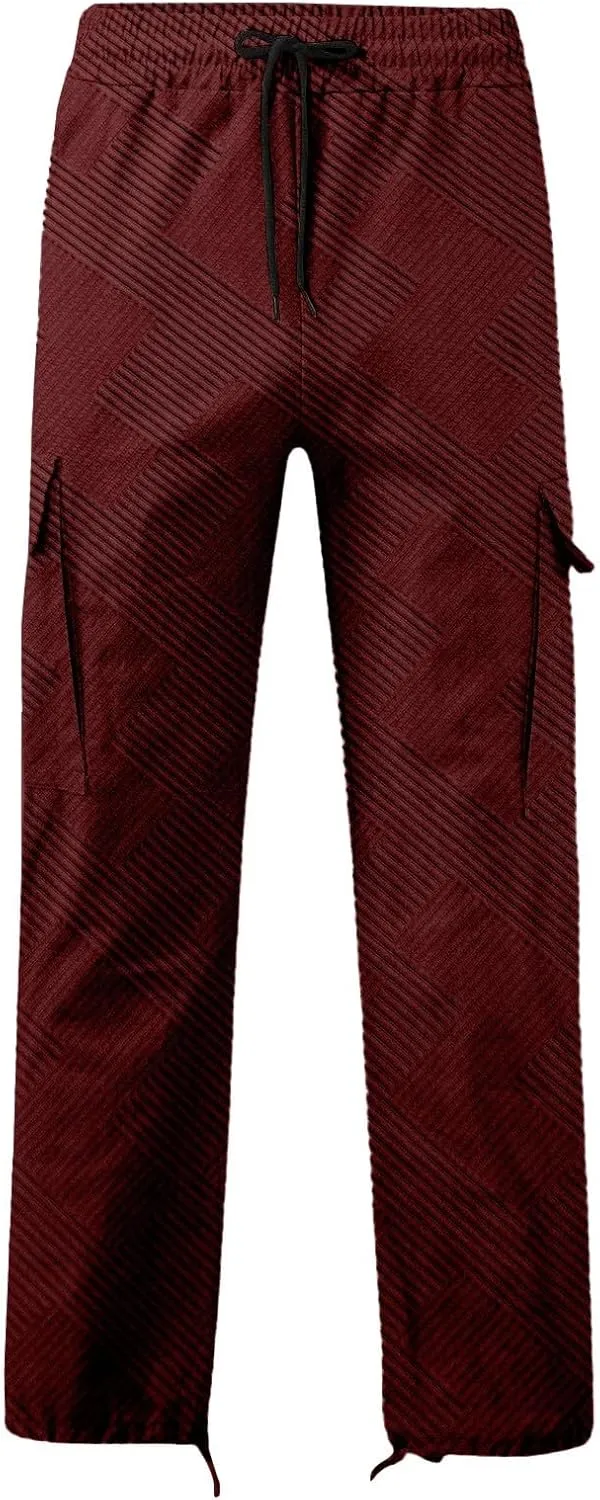 Aniywn Cargo Pants for Men Casual Baggy Work Hiking Pants Relax Fit Outdoor Big and Tall Workout Joggers with Multi Pockets