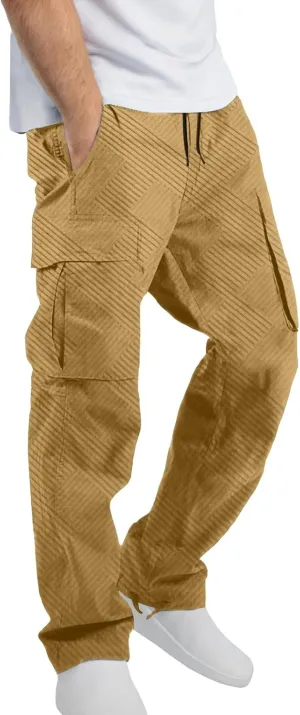 Aniywn Cargo Pants for Men Casual Baggy Work Hiking Pants Relax Fit Outdoor Big and Tall Workout Joggers with Multi Pockets