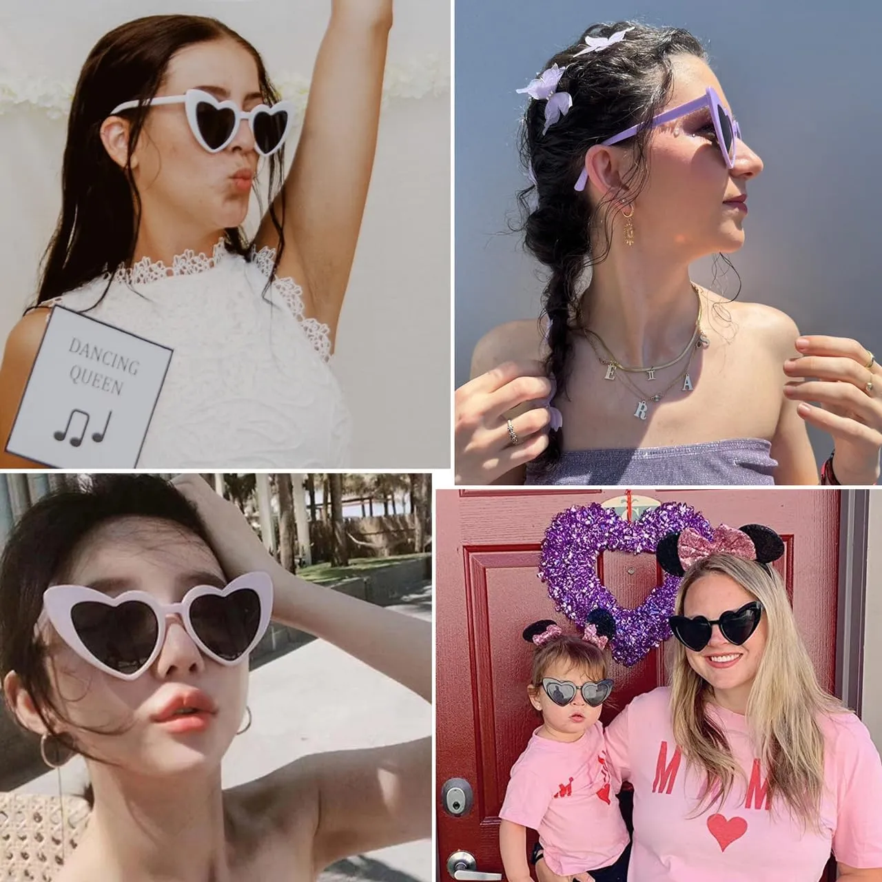 Bachelorette Party Favors Heart Sunglasses Bridesmaid Proposal Gifts Bride Tribe Shades Set