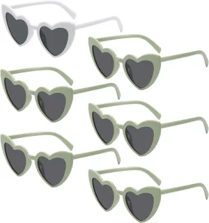 Bachelorette Party Favors Heart Sunglasses Bridesmaid Proposal Gifts Bride Tribe Shades Set