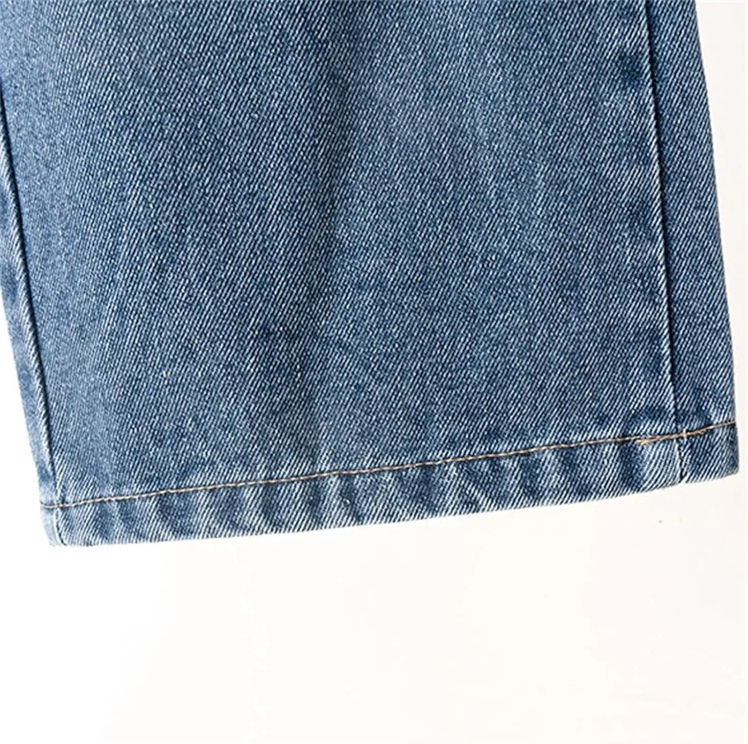 Baggy Girls Jeans Streetwear Denim Cargo Pants High Waist Floor Length Baggy Wide Leg Cargo Jeans