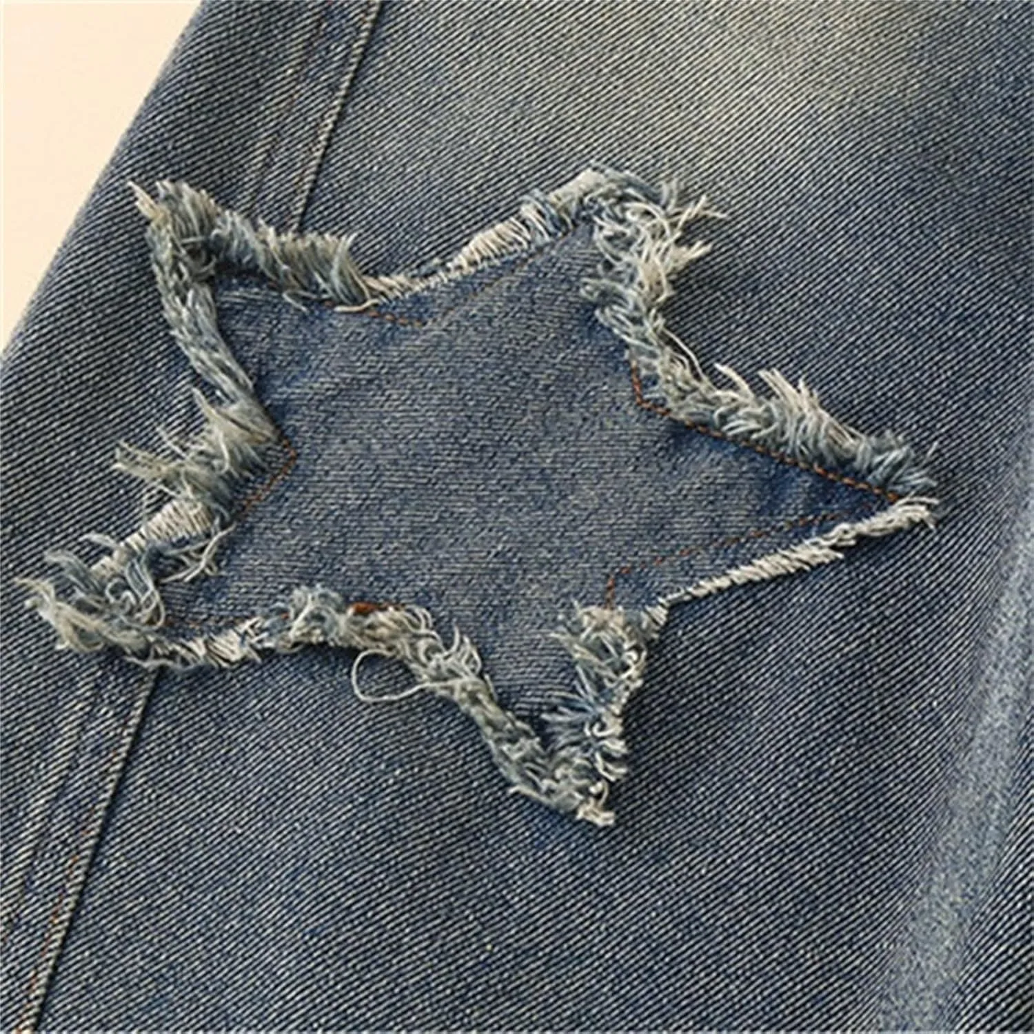 Baggy Girls Jeans Streetwear Denim Cargo Pants High Waist Floor Length Baggy Wide Leg Cargo Jeans