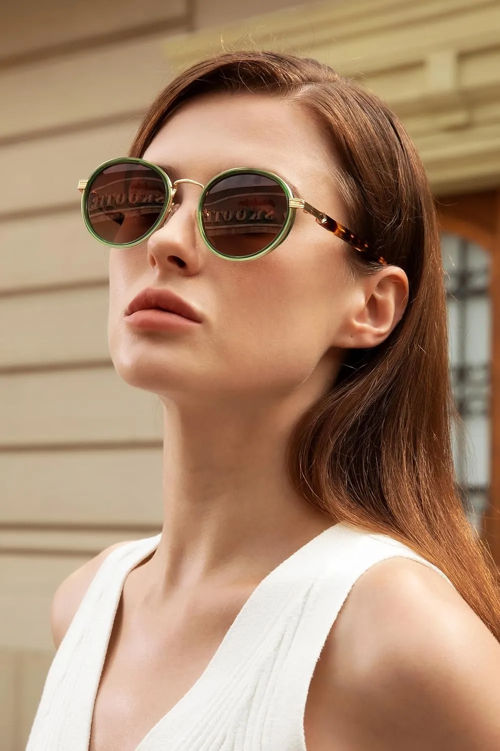 CARFIA Unique Metal Combine Acetate High-End Designer Polarized Womens Sunglasses CA1951