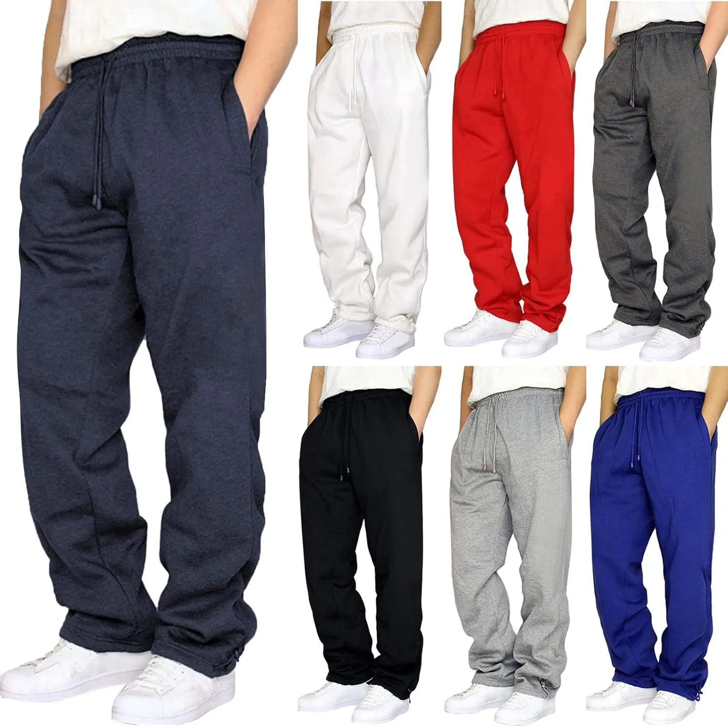 Cargo Pants for Men Casual Baggy Hiking Pants Relax Fit Lightweight Outdoor Work Athletic Workout Joggers with Pocket