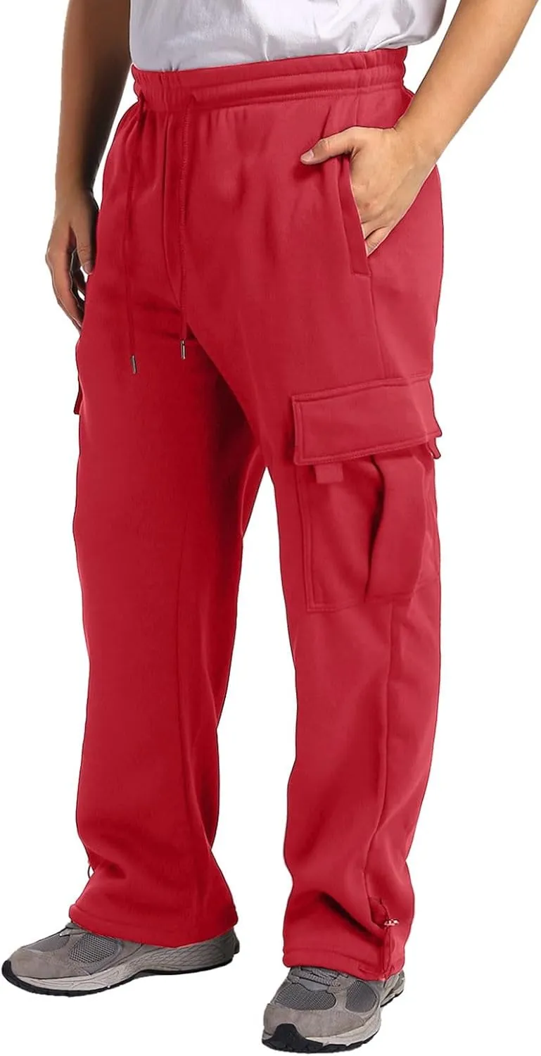 Cargo Pants for Men, Casual Baggy Work Hiking Pants Relax Fit Outdoor Big and Tall Workout Joggers with Multi Pockets