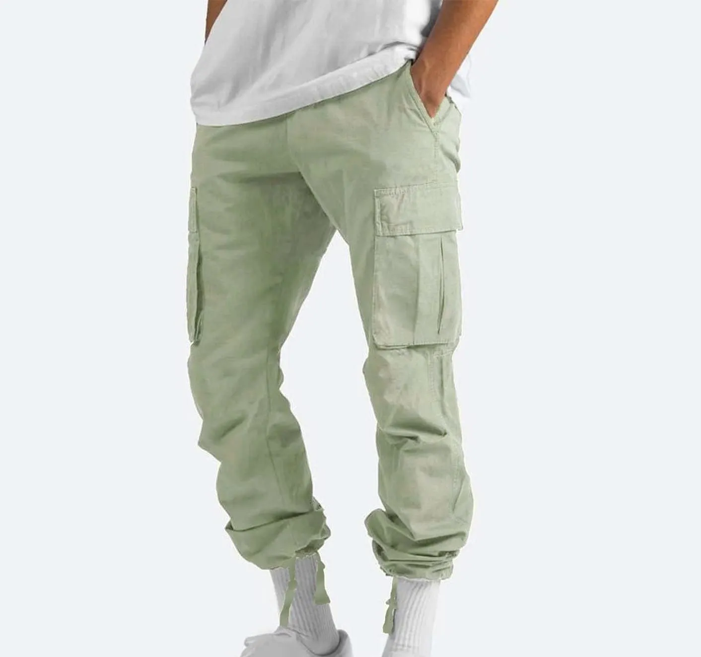 Cargo Pants for Men Casual Baggy Work Hiking Pants Relax Fit Outdoor Big and Tall Workout Joggers with Multi Pockets