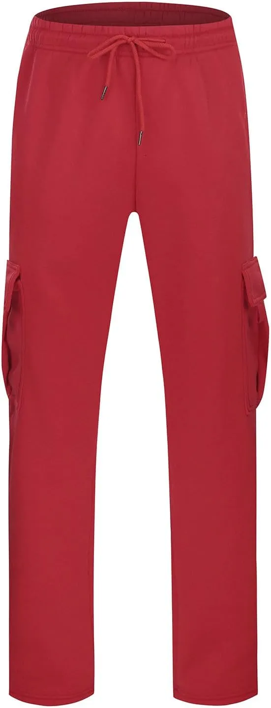 Cargo Pants for Men, Casual Baggy Work Hiking Pants Relax Fit Outdoor Big and Tall Workout Joggers with Multi Pockets