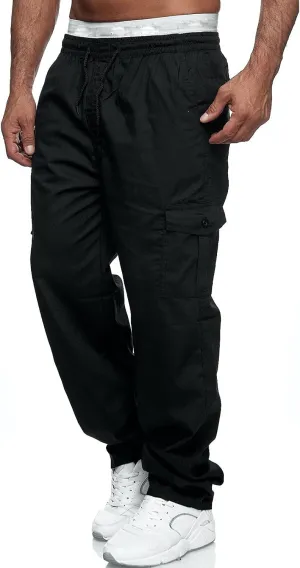 Cargo Pants for Men Relaxed Fit Mens Cargo Pants Comfortable Basic Pants Sport Daily Workout Pants Mens Baggy Joggers