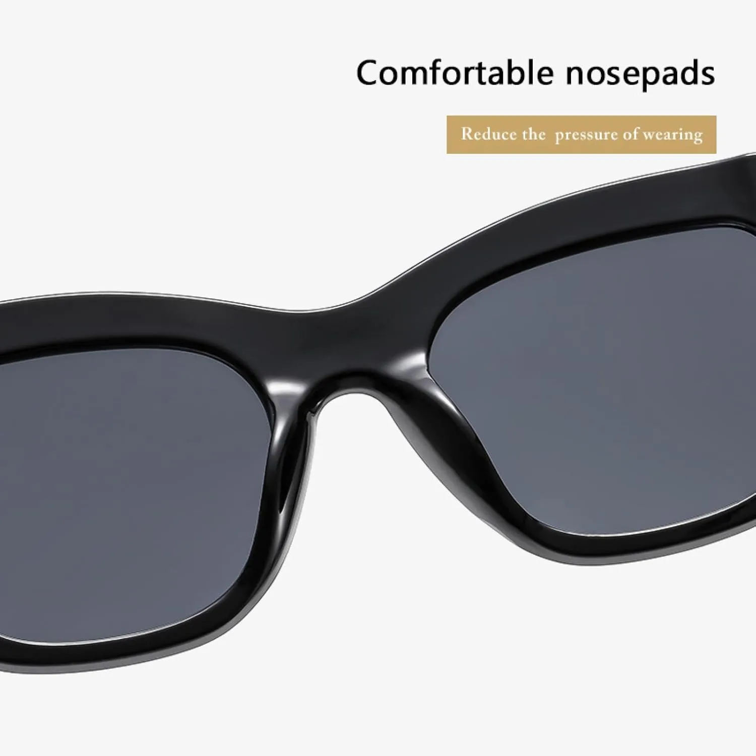 Cat Eye Sunglasses for Women Oval Glasses Vintage Elliptic Female Uv400