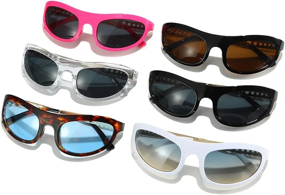 Cat Eye Women Sunglasses Vintage Unique Metal Hollow Circle Legs Shades UV400 Men Fashion Leopard Blue Sun Glasses