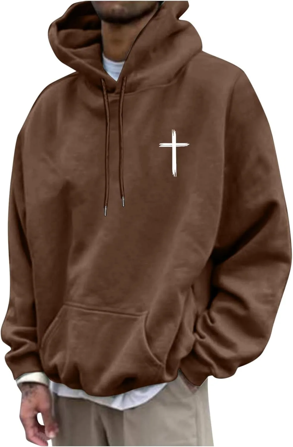 Christian Hoodies for Men Women Bible Verse Letter Graphic Printed Hoodies Casual Drawstring Long Sleeve Tops with Pockets
