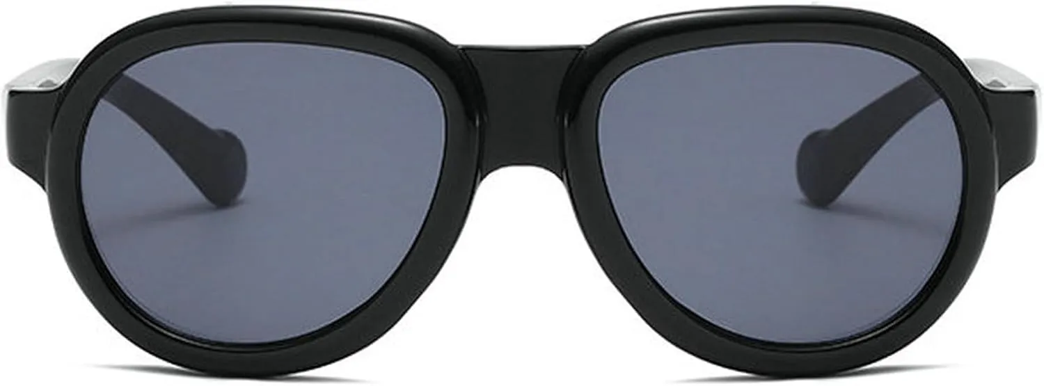 COTIA Fashion Pilot Sunglasses for Women Men Vintage Oval Shades Classic Cat Eye Y2K Punk Outdoor Sun Glasses