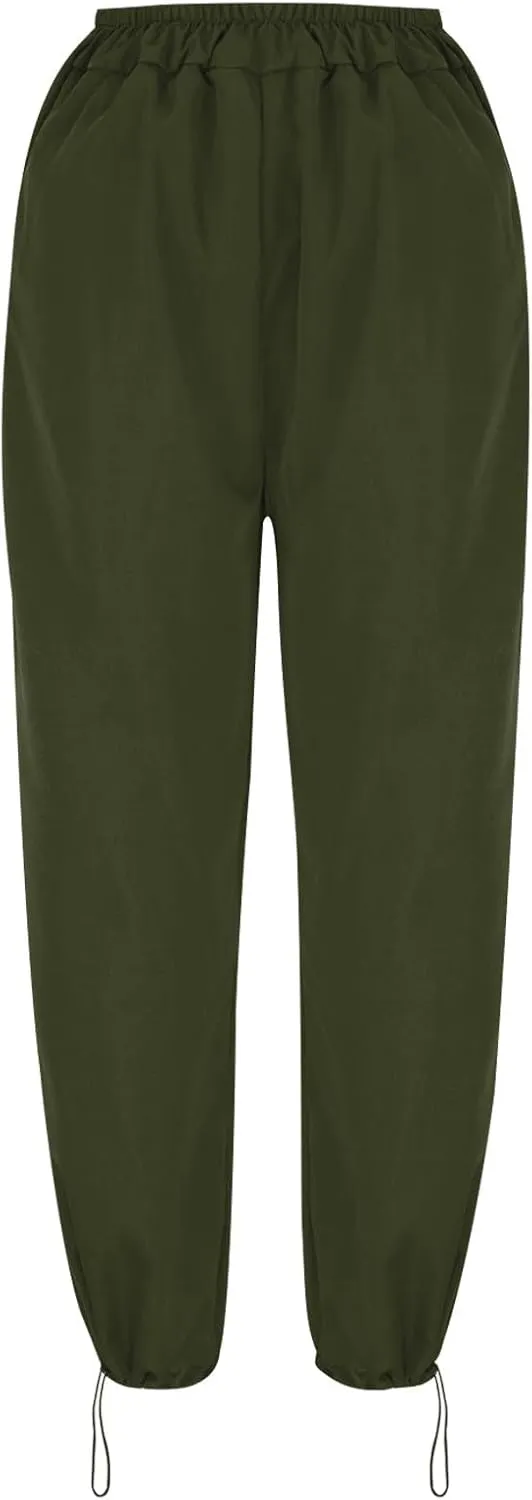 Cute Pants Womens Plus Size Cargo Pants Relax Fit Straight Bootcut Wide Leg Trousers Y2K Teen Girls Trendy Streetwear