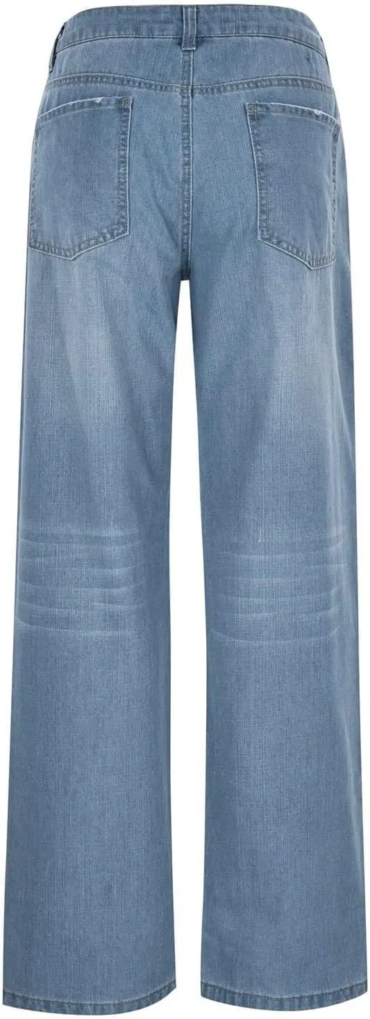 Denim Sweatpants Jeans for Women Trendy Low Rise Baggy Jeans Y2k Boyfriend Barrel Jeans Casual Loose Wide Leg Jeans