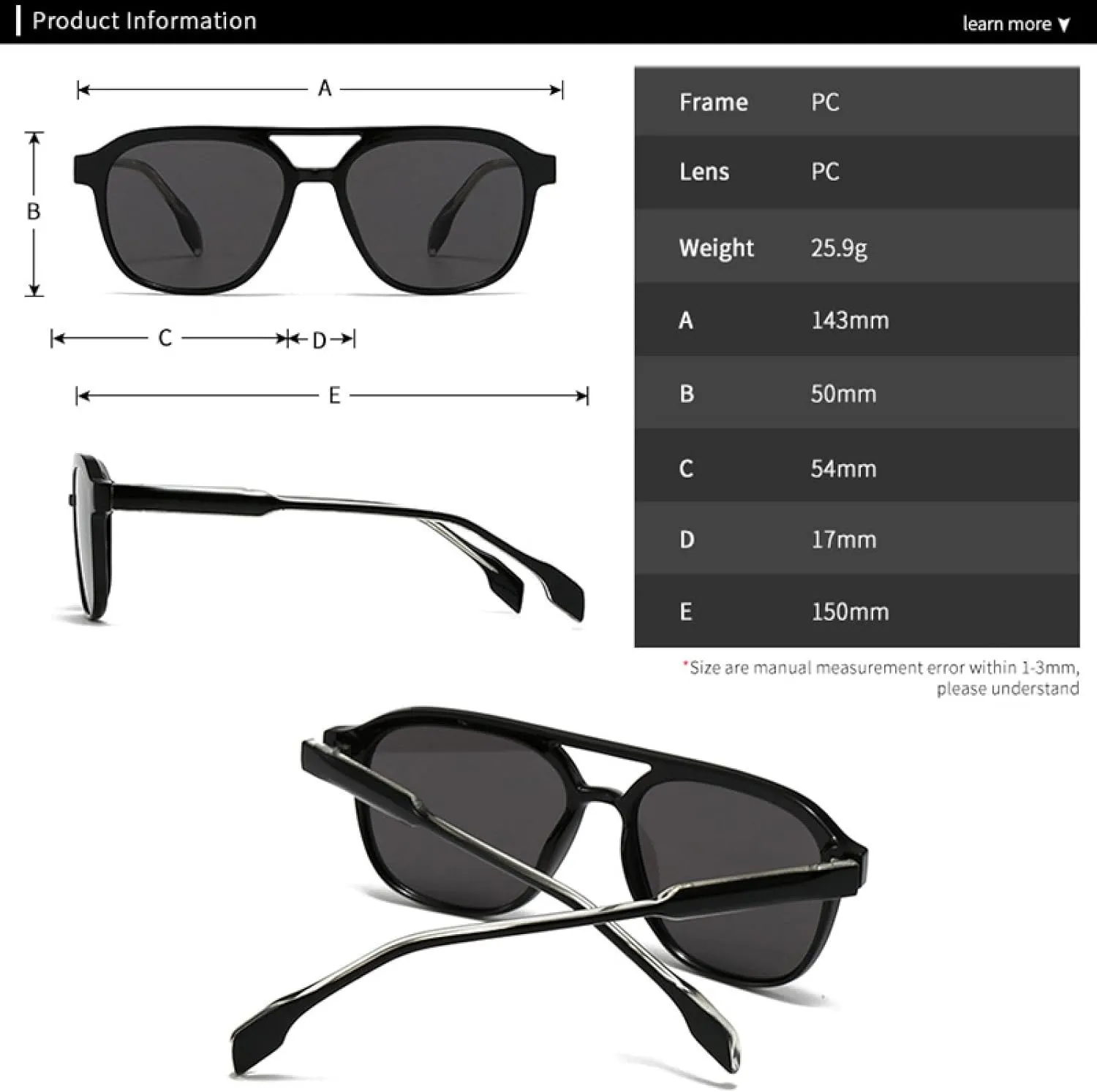 Double Bridges Women Luxury Sunglasses Retro Men Gradient Shades Uv400 Sun Glasses