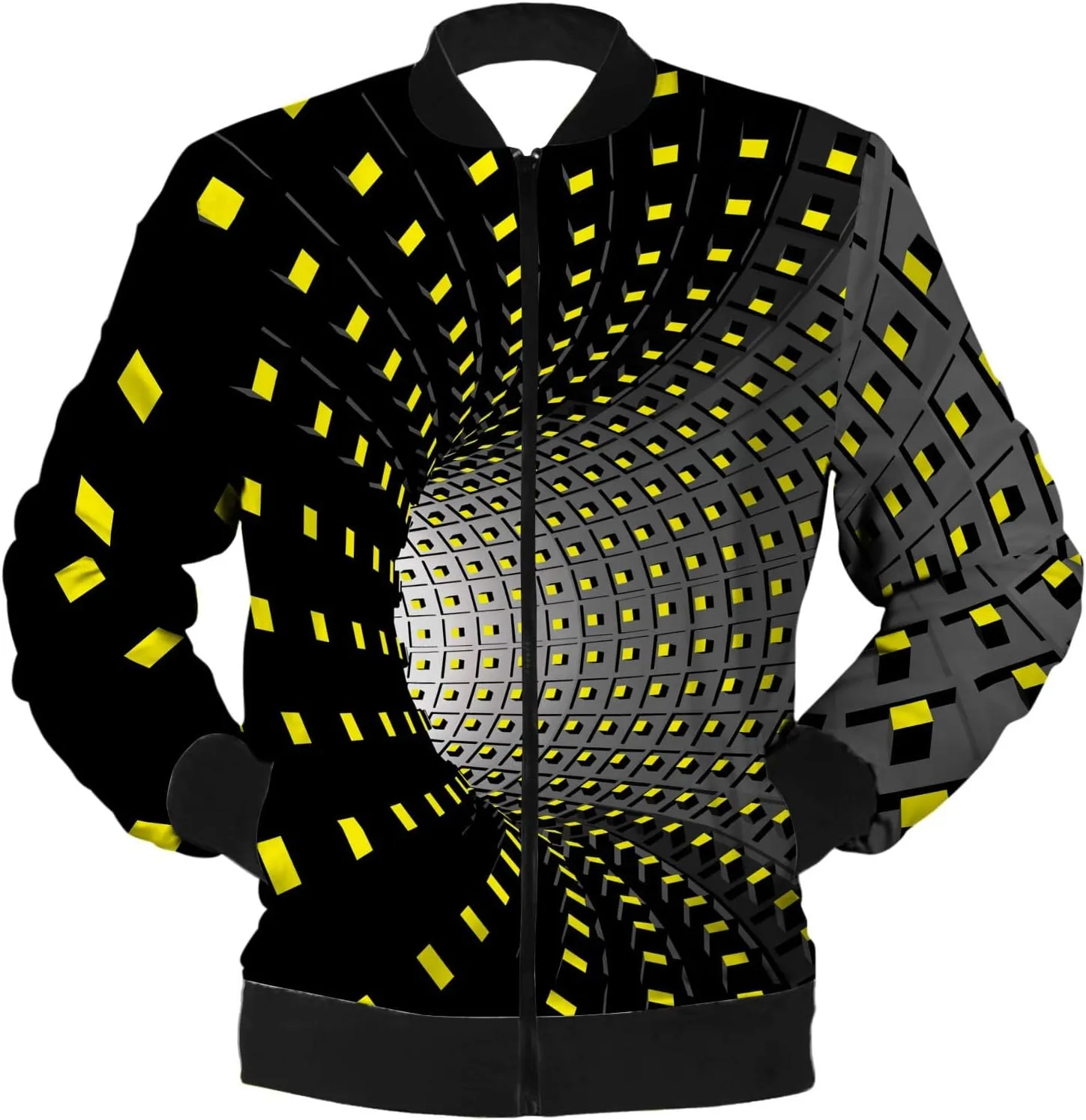 DuDubaby Autumn and Winter Men's Printed Thin Jackets Men's Casual Versatile Printed Jackets