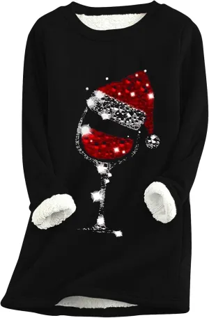 EFOFEI Womens Crew Neck Sweatshirt Long Sleeve Casual Loose Fit Tops Cute Printed Pullover Sweatshirts