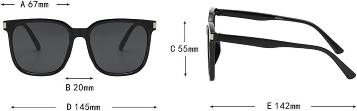 Fashion Large Square Frame UV400 Men And Women Sunglasses Outdoor Driving Vacation Party Photo Beach Sun Glasses