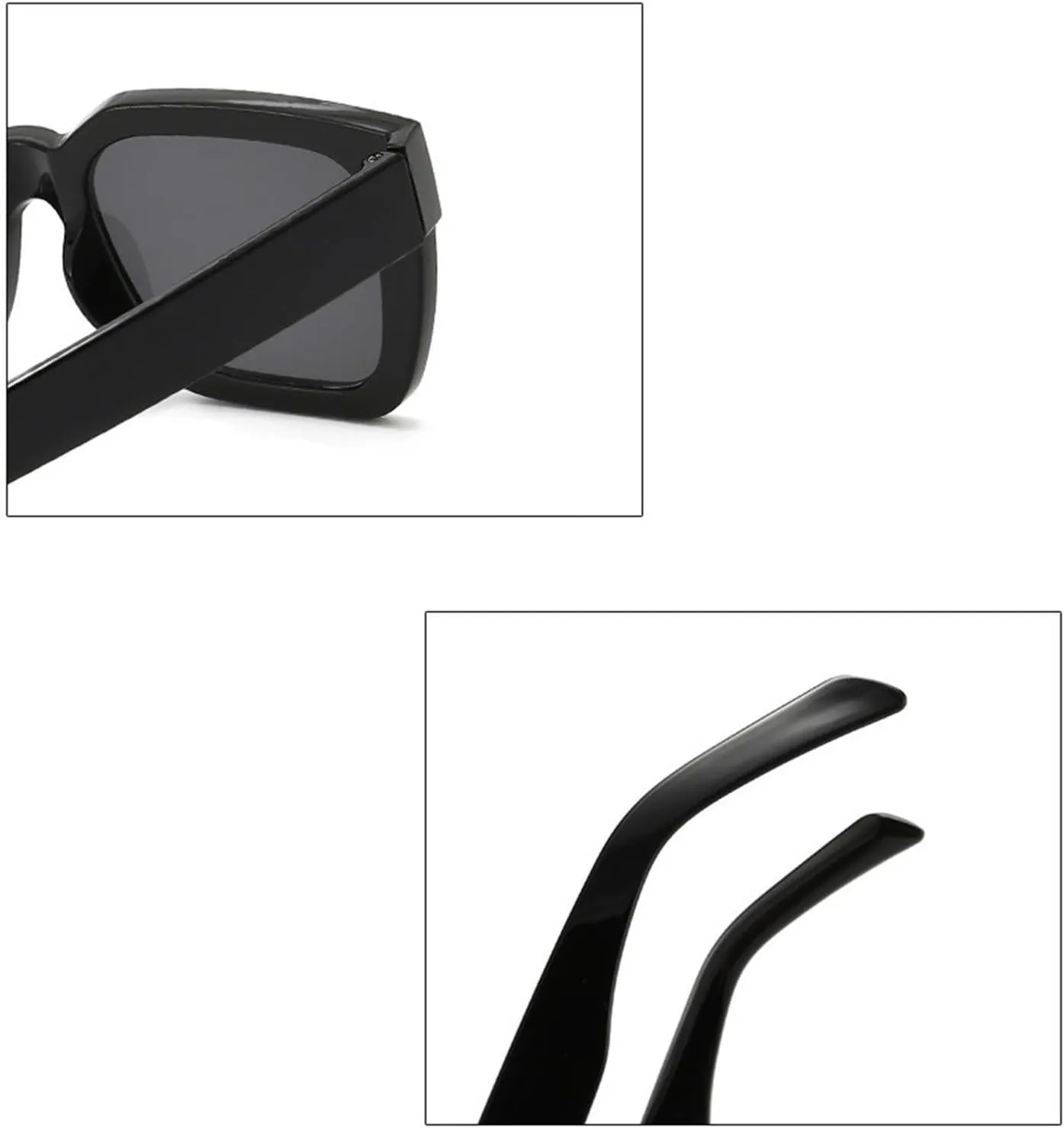 Fashion Square Frame UV400 Sunglasses For Men And Women Outdoor Polarized Driving Vacation Party Photo Sun Glasses