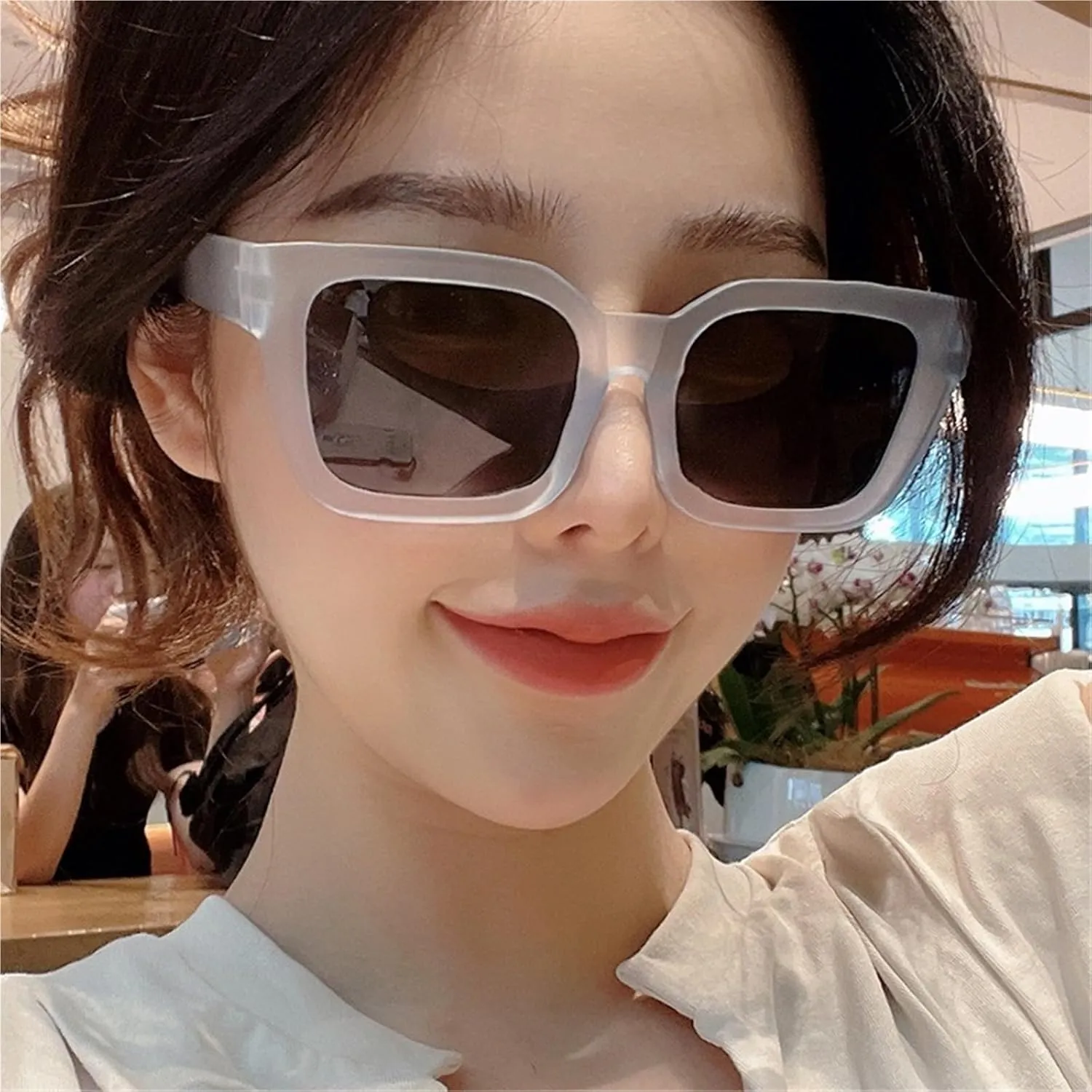 Fashion Square Frame UV400 Sunglasses For Men And Women Outdoor Polarized Driving Vacation Party Photo Sun Glasses