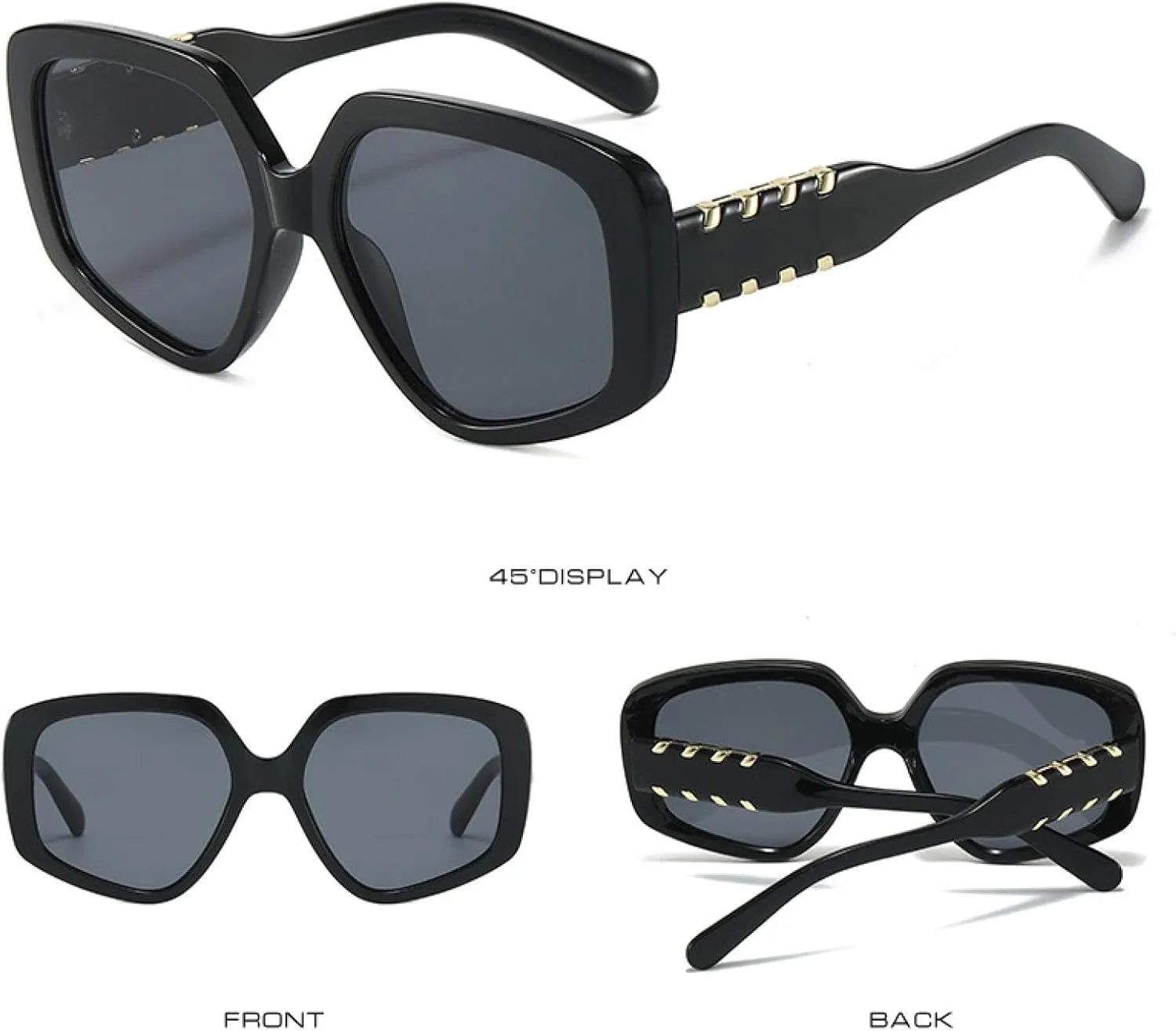 Fashion Sunglasses Uv400 Retro Multicolour Shades for Women Men Trending Popular Sun Glasses