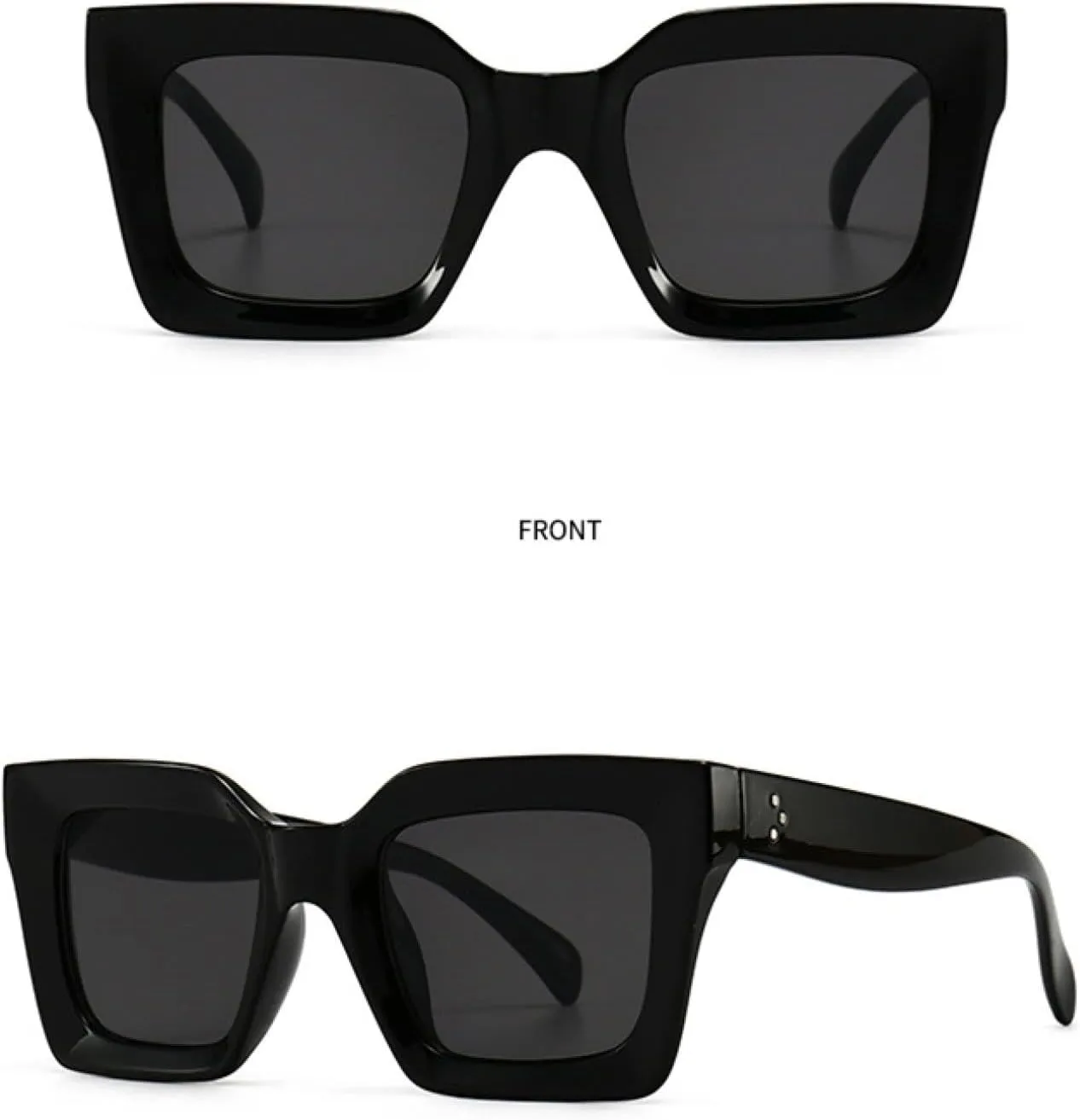 Fashion Sunglasses Women Men Vintage Sun Glasses for Women Unique Flat Top Eyewear Shades Uv400