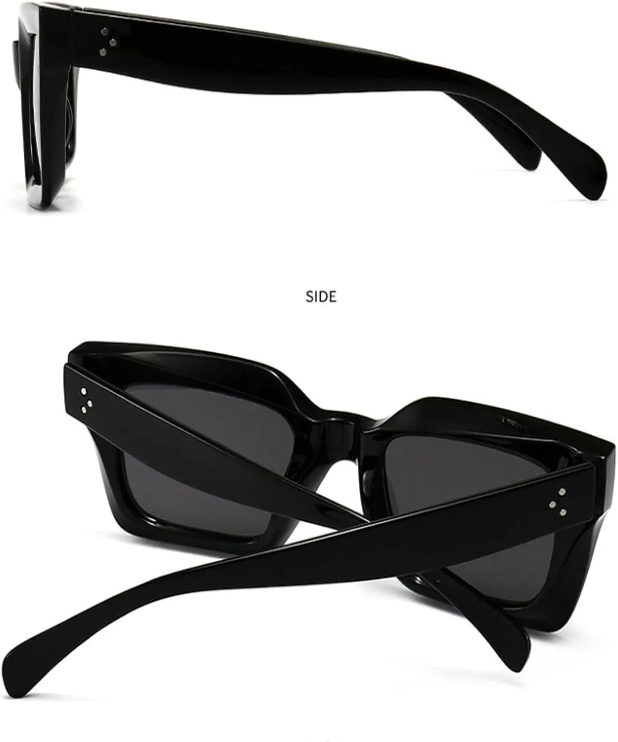Fashion Sunglasses Women Men Vintage Sun Glasses for Women Unique Flat Top Eyewear Shades Uv400