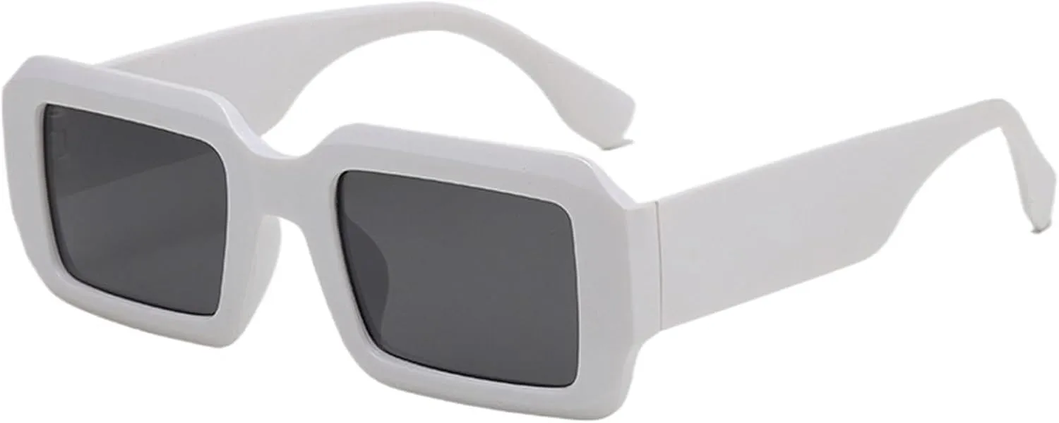 Fashion Wide Leg Small Square Frame Decorative Sunglasses Outdoor Driving Photo UV400 Vacation Men And Women Sun Glasses