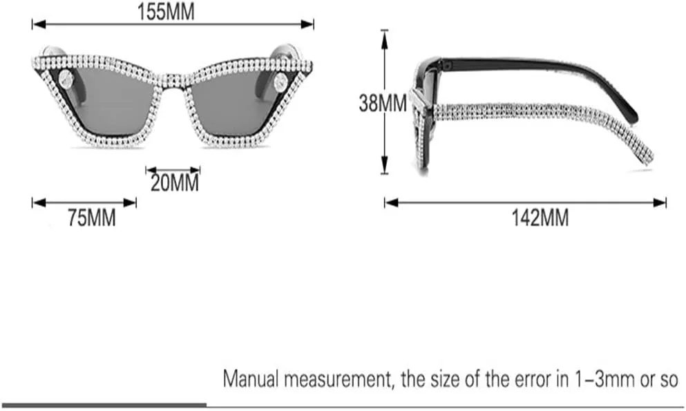 Fashion Women Diamond Sunglasses Vintage Small Rhinestone Cat eye Sunglasses Female Crystal Red Glasses Eyewear