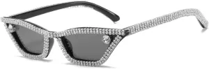 Fashion Women Diamond Sunglasses Vintage Small Rhinestone Cat Eye