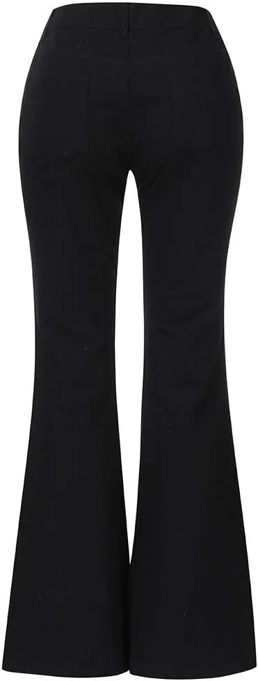 Flare Jeans for Women High Waisted Bell Bottom Jeans Stretch Slimming Denim Pants Vintage Stretch Wide Leg Jeans