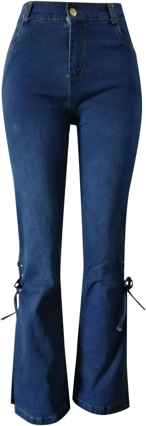 Flare Jeans for Women Women's Bootcut Bell Bottom Jeans High Waisted Stretch Slimming Bell Bottoms Jeans
