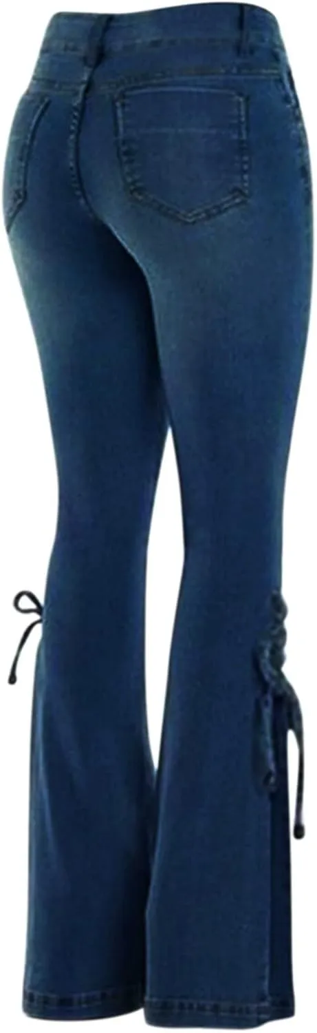Flare Jeans for Women Women's Bootcut Bell Bottom Jeans High Waisted Stretch Slimming Bell Bottoms Jeans