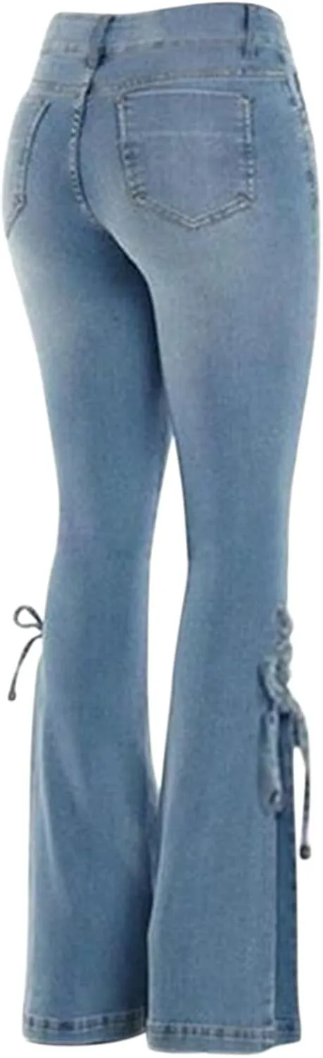 Flare Jeans for Women Women's Bootcut Bell Bottom Jeans High Waisted Stretch Slimming Bell Bottoms Jeans