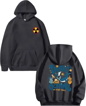 God Is Good All The Time Hoodie For Women Oversized Letter Print Pullover Sweatshirts Loose Fit Casual Fall Hoodie Pockets