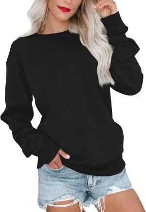 GOFULY Fall Sweatshirts For Women Crewneck Oversized Pullover Gradient Color Winter Sweatshirts Long Sleeve Shirts 2024