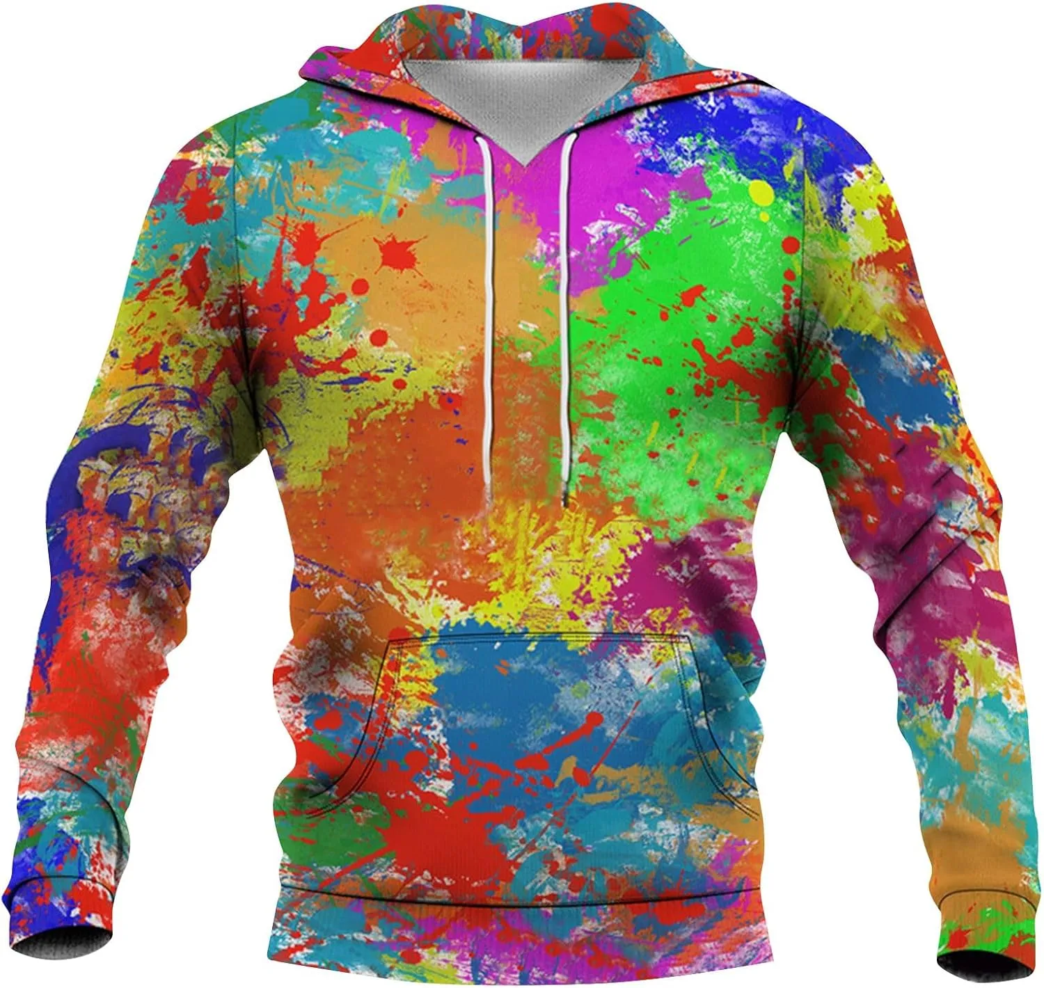 GOFULY Men'S Fashion Hoodies & Sweatshirts Tie Dye Fall Sweatshirts Large Hoodies Pullover Drawstring Long Sleeve Sweaters