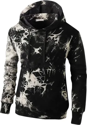 GOFULY Men'S Fashion Hoodies & Sweatshirts Tie Dye Fall Sweatshirts Large Hoodies Pullover Drawstring Long Sleeve Sweaters