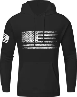 GOFULY Men'S Fashion Hoodies & Sweatshirts Usa Flag American Patriotic Fall Winter Pullover Sweatshirts Long Sleeve Shirts