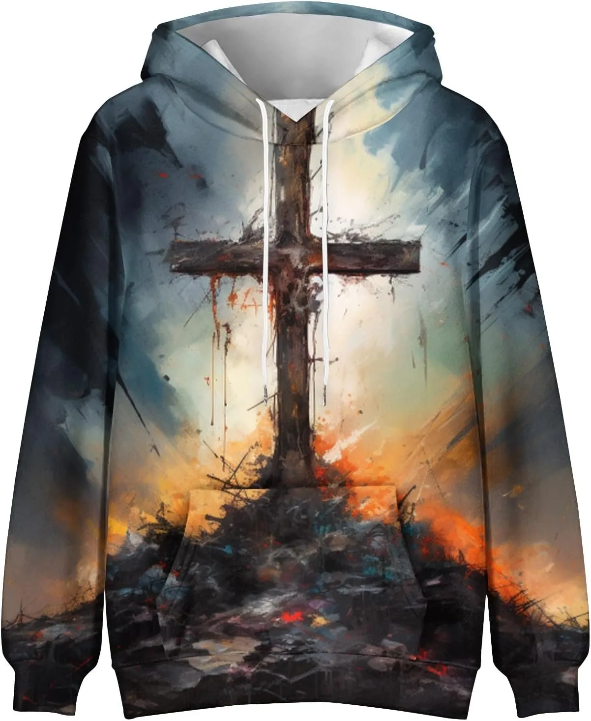 GOFULY Mens Graphic Hoodies Pullover Vintage Graphic Fall Sweatshirt Fashion Winter Hoodies Pullover Drawstring Y2K Shirts