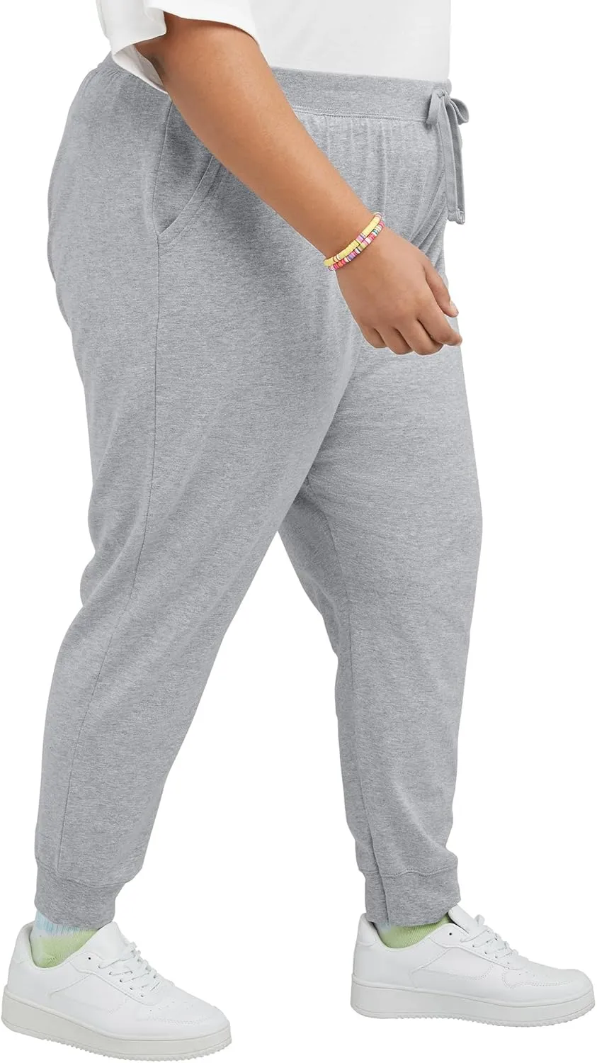 Hanes Women's Originals Cotton Joggers, 100% Cotton Jersey Sweatpants For Women, 29 Inseam